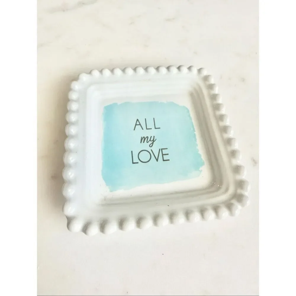 Sheffield home all My Love porcelain trinket tray